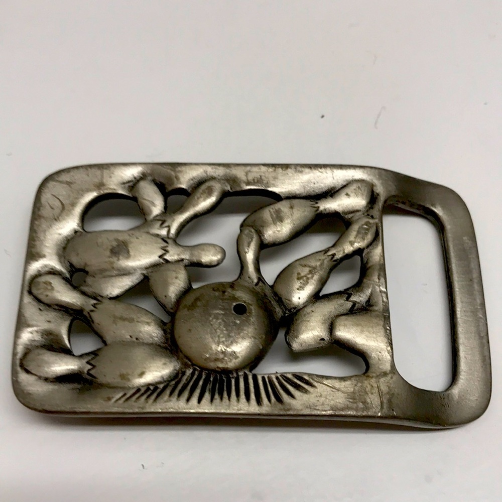Old Forge Metals Inc. Pewter bowling buckle